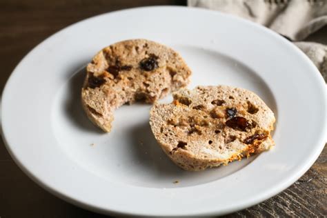 Cinnamon Raisin English Muffin {almond & coconut flour} - Comfy Belly