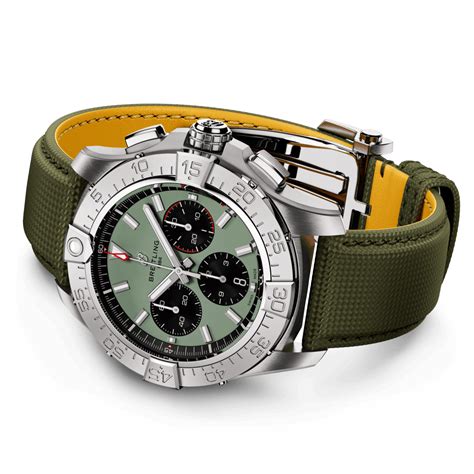 Avenger B Chronograph Acier Inoxydable Vert Ab L X