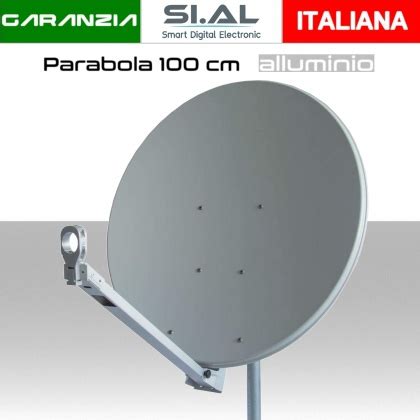 Parabola satellitare 100 cm alluminio Gibertini ad elevata stabilità