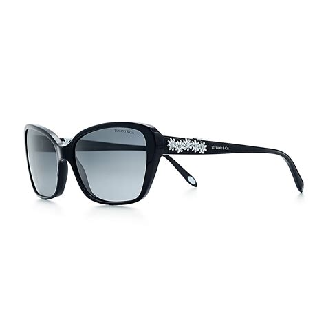 Tiffany Garden Butterfly Sunglasses In Black Acetate With Polarized Lenses Tiffany And Co