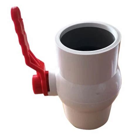 Sujal White And Red Mm Pvc Ball Valves At Piece In Ahmedabad