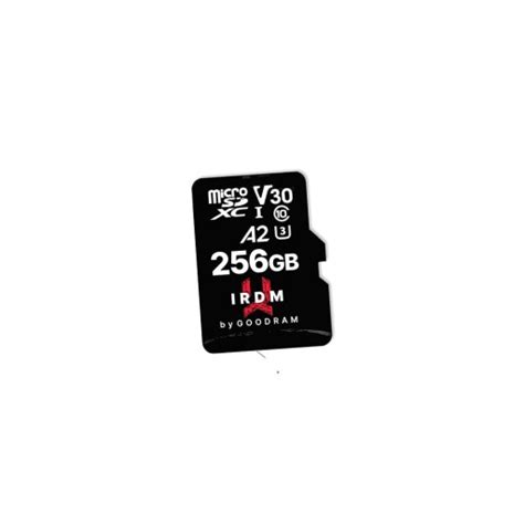 GoodRam karta pamięci IRDM 256GB microSD UHS I U3 A2 V30 z adapterem