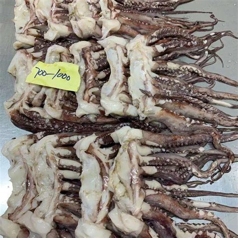 Frozen Giant Squid Tentacle Neck Off Eye Off All Off China Price Supplier 21food