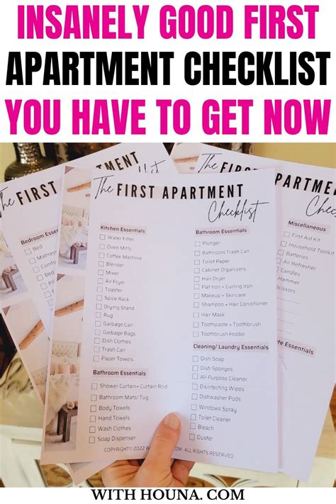 The Ultimate First Apartment Checklist I Swear By For Moving To Your First Apartment Artofit