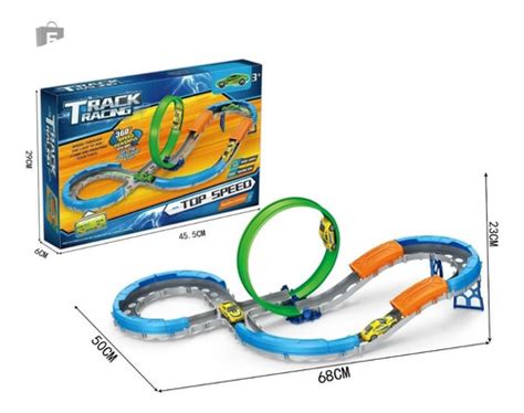 Pista Looping 360 Lançador Carrinho Tipo Hotwheels C Nfe