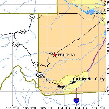 Beulah, Colorado (CO) ~ population data, races, housing & economy