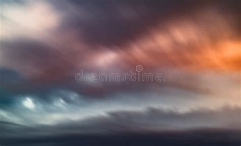 Sunset cloudy sky stock image. Image of horizon, colorful - 129769183