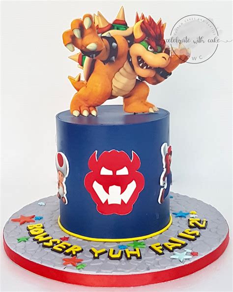 Bowser Birthday Cake