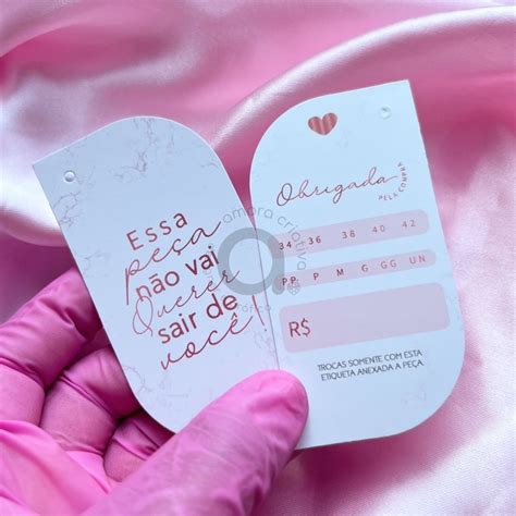 25 Tags Loja De Roupas Lingerie Biquini Papelaria Loja De