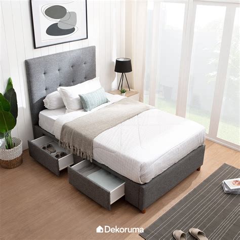 Jual Dekoruma Takeo Dipan Tempat Tidur Minimalis Dengan Storage