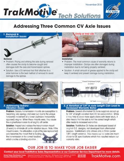 Trakmotive Addressing Common Cv Axle Issues Trakmotive