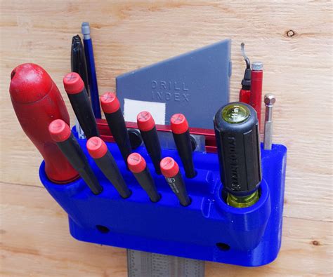 3D Printed Screwdriver, Drill Pen and Ruler Holder - Instructables