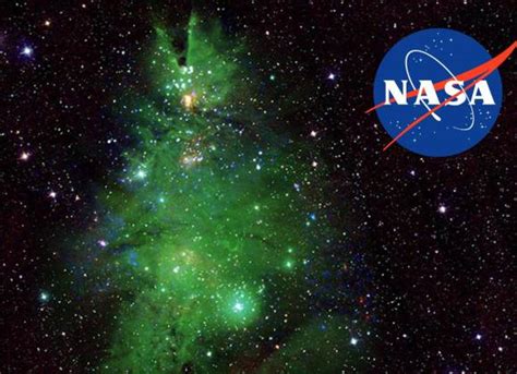 NASA comparte fotografía de árbol de Navidad espacial