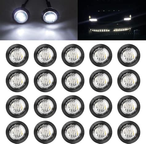 Amazon FXC 3 4 Round LED Clearance Indicator Lights Side Front