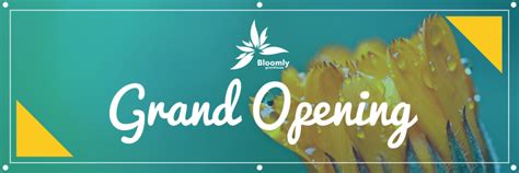 Simple Grand Opening Banner Template | MyCreativeShop