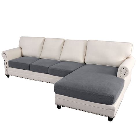 H.VERSAILTEX Sectional Couch Covers 4 Pieces Sofa Seat L Shape Separate ...