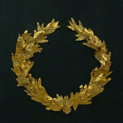 Golden Laurel Wreath Hellenistic Era Free Photo Rawpixel