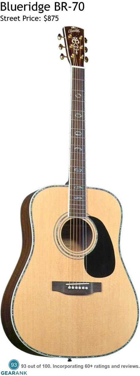 Blueridge Br 70 This Is The Highest Rated Acoustic Guitar In The 500 To 1000 Price Range