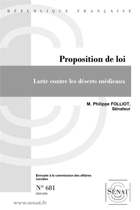 D P T De Ma Proposition De Loi Visant Lutter Contre Les D Serts