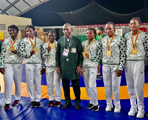 13th African Games Team Nigeria Scoops Six Gold Medals In Wrestling