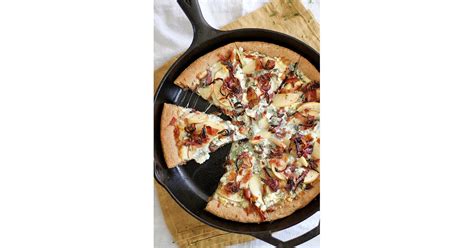 Caramelized Apple Bacon And Blue Cheese Pan Pizza Fall Recipes