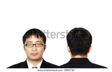 Two Businessmen Showing Front Back Side Stock Photo 1883730 Shutterstock