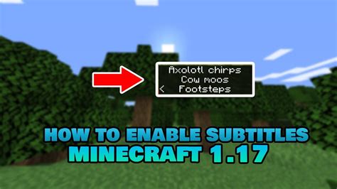 How To Enable Subtitles In Minecraft Youtube