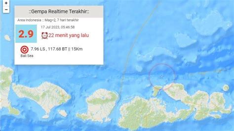 Gempa Terkini Senin Pagi 17 Juli 2023 Cek Magnitudo Dan Lokasi Lengkap