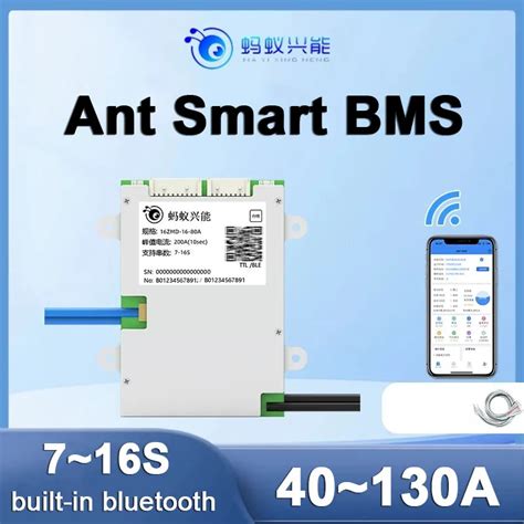 Ant Smart BMS With Bluetooth 7 16S Compatible BMS For Li Ion LifePO4