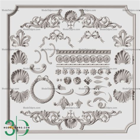 Decoration Plaster 3d Models 3D Models Free 3D Models 3d Model