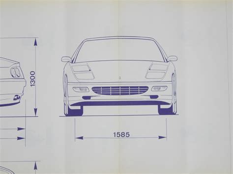 1992 Ferrari 456 Factory Blueprint F116cl Classic Ferrari Parts