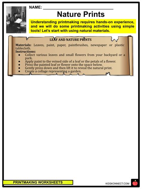 Printmaking Lesson Plans And Worksheets Lesson Planet Worksheets Library