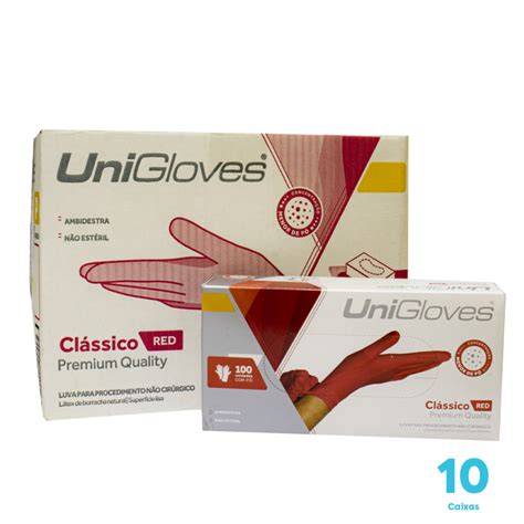 Kit Caixas De Luvas De L Tex Unigloves Confort Premium Quality Cor