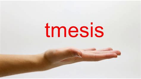 How to Pronounce tmesis - American English - YouTube