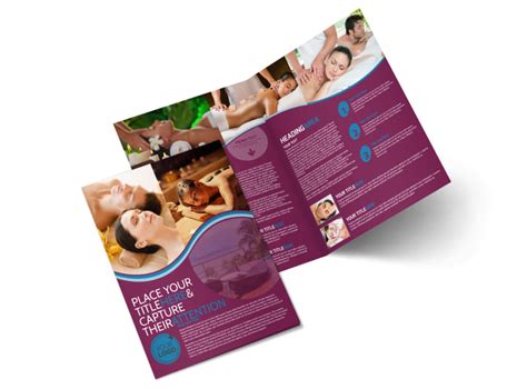 Spa Resort Getaway Brochure Template Mycreativeshop