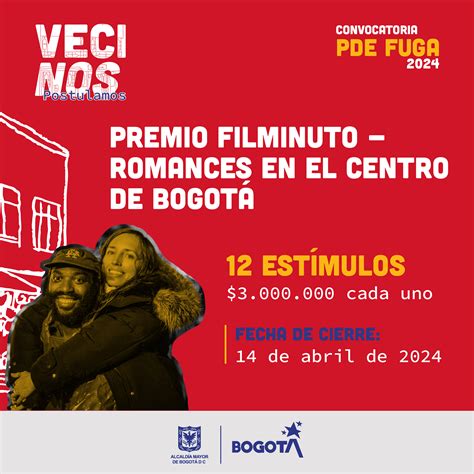 Premio Filminuto Romances en el Centro de Bogotá Fundación Gilberto