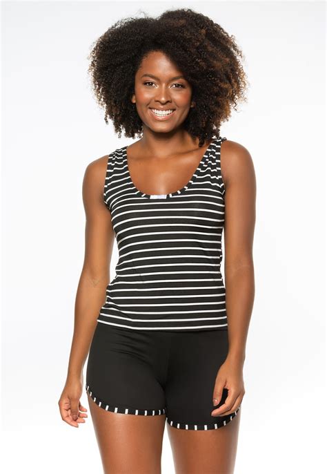 Baby Doll De Malha Listrado Be Lingerie