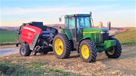 New Baler Baling Corn Stalks YouTube