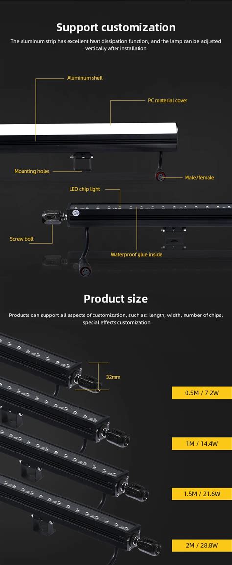 Showjockey Dimmable Dmx Led Digital Tube Pixel Bar Madmapper Matrix Rgb