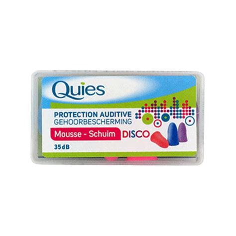 Quies ANTI BRUIT Protection Auditive En Mousse Disco 3 Paires