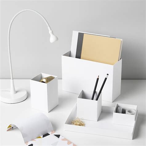 Tjena Desk Organizer White 7x6 ¾ Ikea