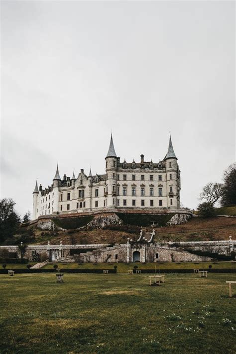 View of Dunrobin Castle in Golspie, Scotland. Stock Image - Image of landscape, tourism: 113564551