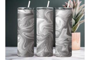 White Marbled Straight Tumbler Wrap Graphic By Gen Aumonier Creative