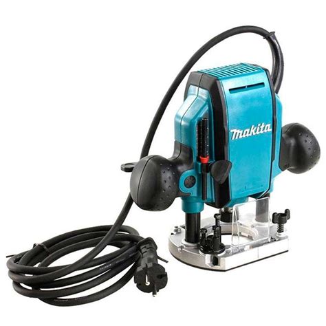 Tupia De Coluna Makita 900W RP0900 Jogo De Fresas Para Madeira 6mm