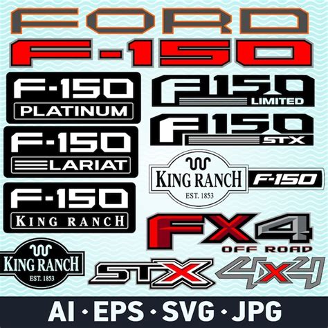 Ford F 150 4x4 Stickers Etsy