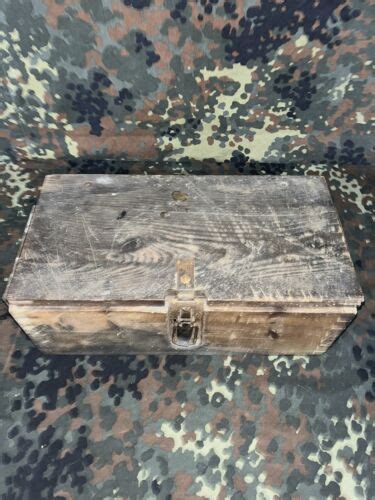 Original Ww2 German Munitions Ammunition K98 Ammo Can Wood Crate Ebay