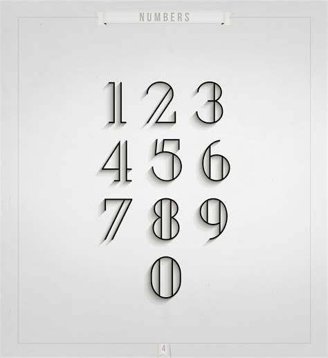 Modern Number Fonts