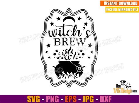 Witch Brew Cauldron SVG PNG Cut Files Cricut Best Design