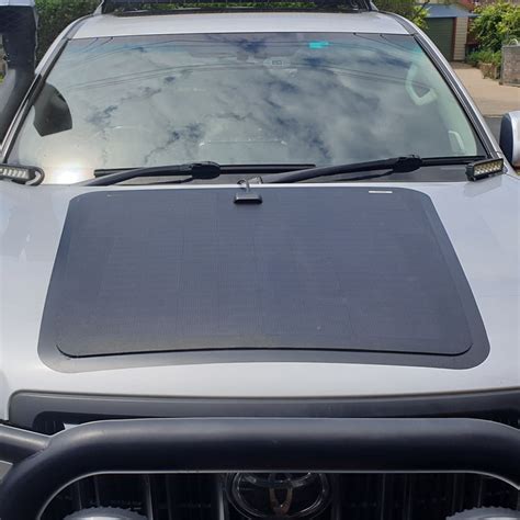 Toyota Landcruiser Prado 120 Lensun 100w Bonnet Solar Panel Lensunsolar