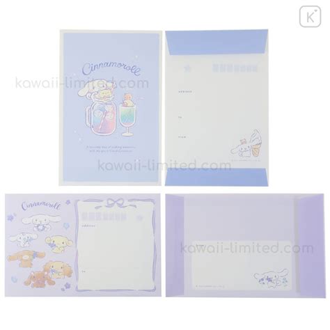 Japan Sanrio Letter Set Cinnamoroll Soda Kawaii Limited